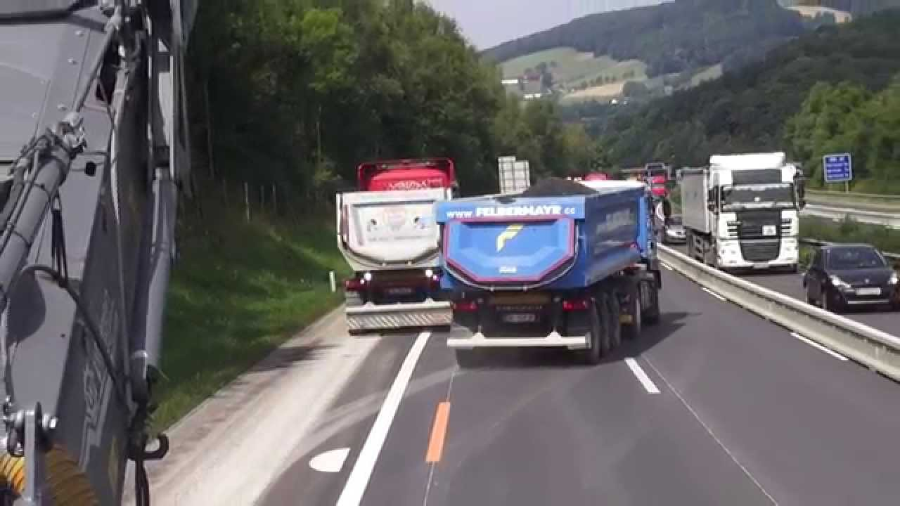 Belagssanierung auf A7 Mühlkreisautobahn Slide