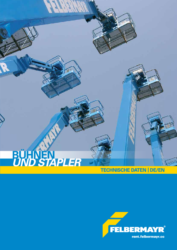Broschüre Bühnen und Stapler