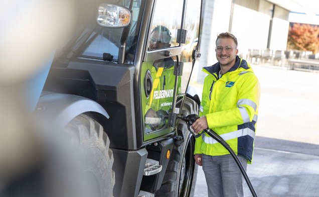 Slide HVO, Treibstoff, Stapler, Firmenzentrale, Tankstelle