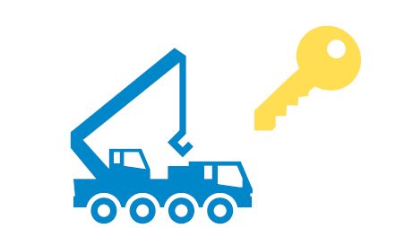 Piktogramm eines Krans