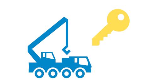 Piktogramm eines Krans