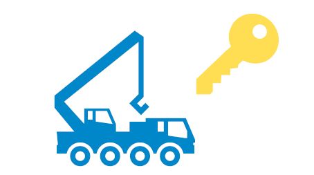 Piktogramm eines Krans