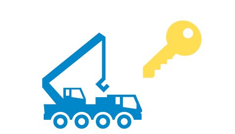 Piktogramm eines Krans