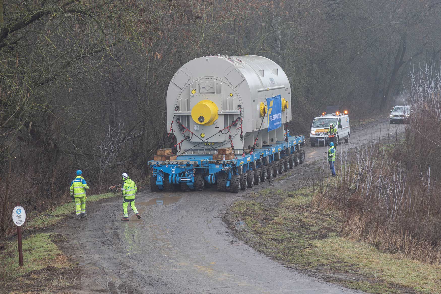 Transportul a 34.000 de tone de marfă pentru o uzină electrică Slider