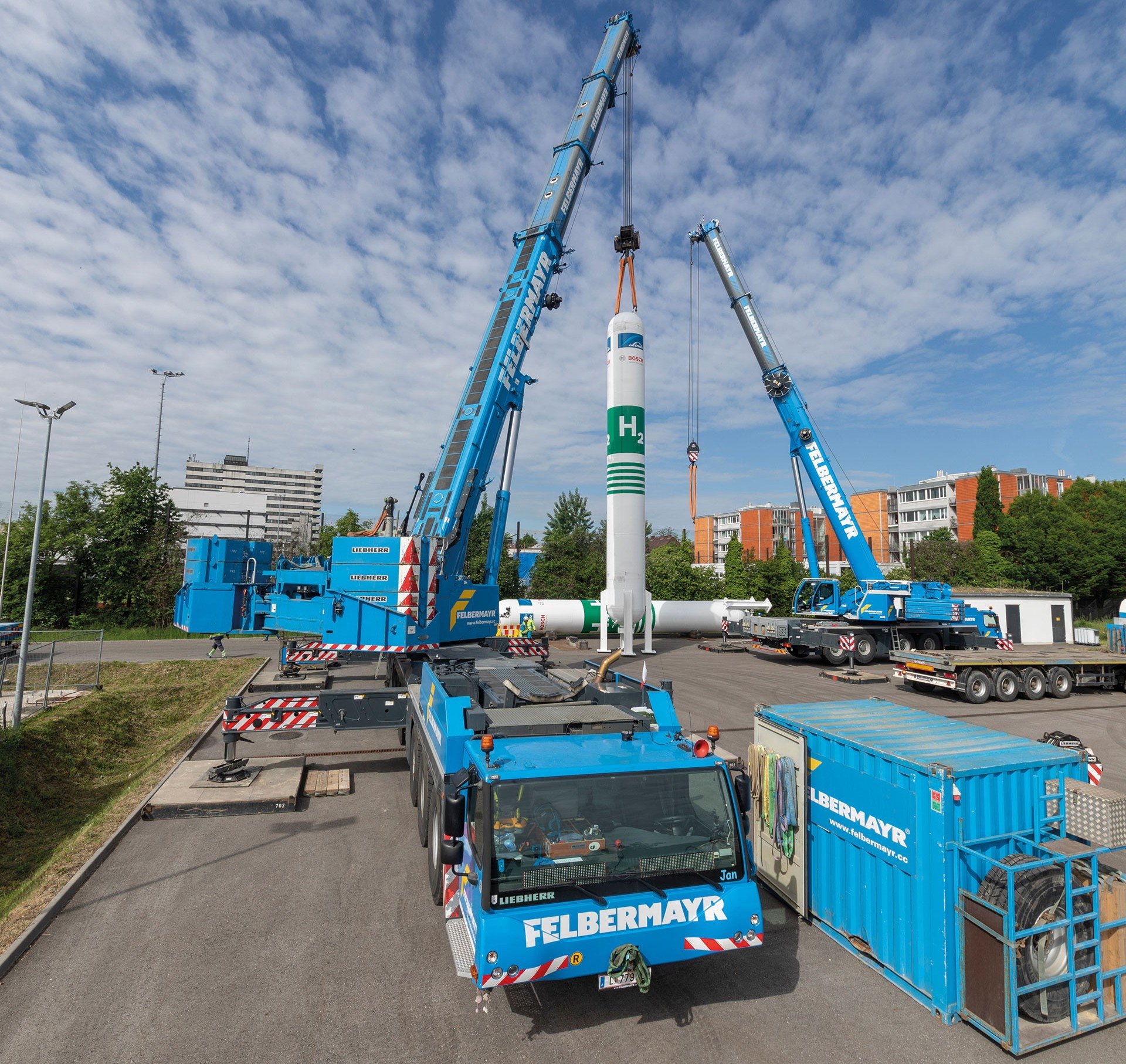 Felbermayr ridică rezervoarele de gaz într-un hub tandem din Linz Slider